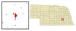 York County Nebraska Incorporated and Unincorporated areas York Highlighted